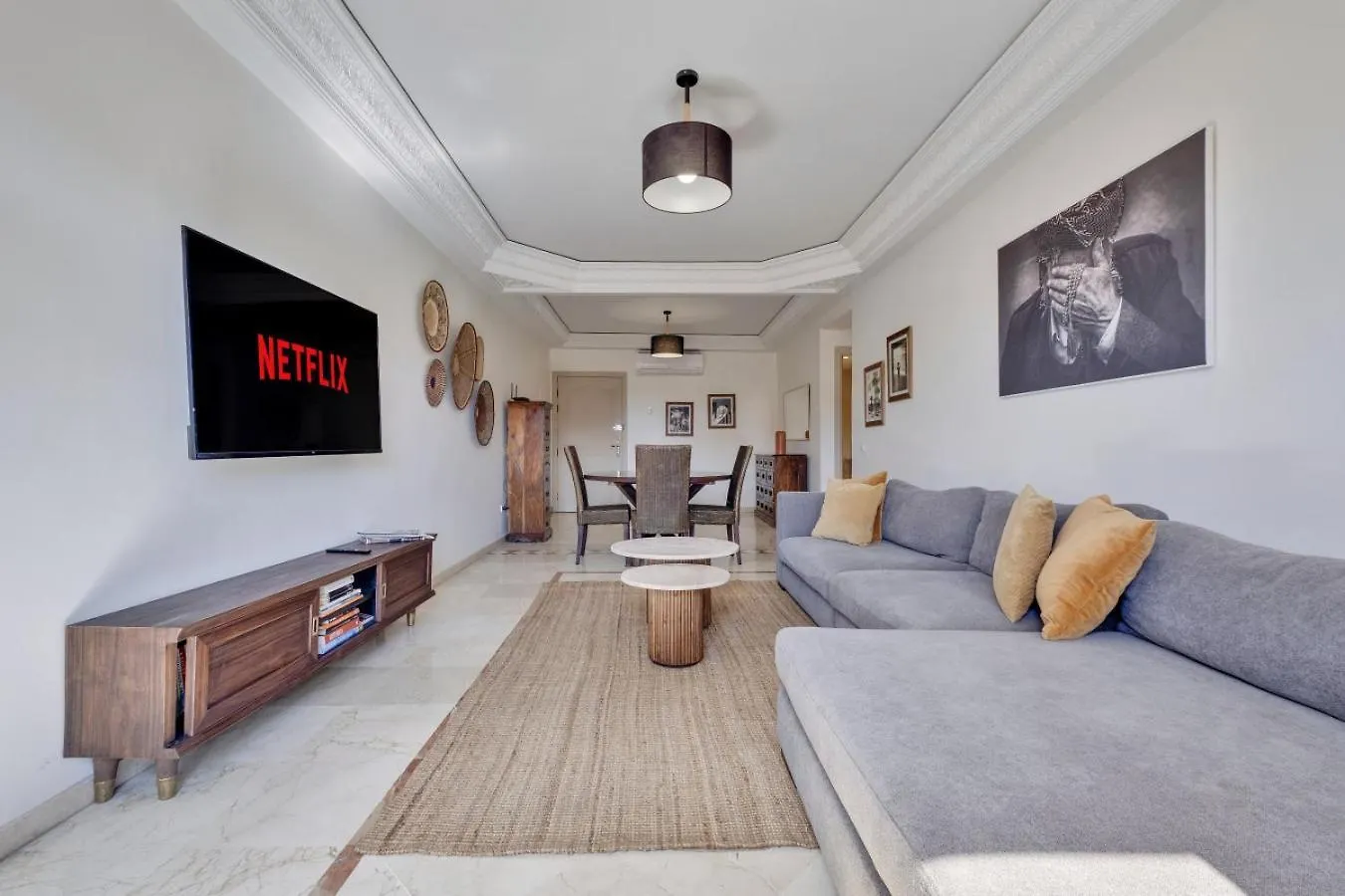 Elegant And Confortable A Hivernage 3 Chambres Marrakesh Apartment